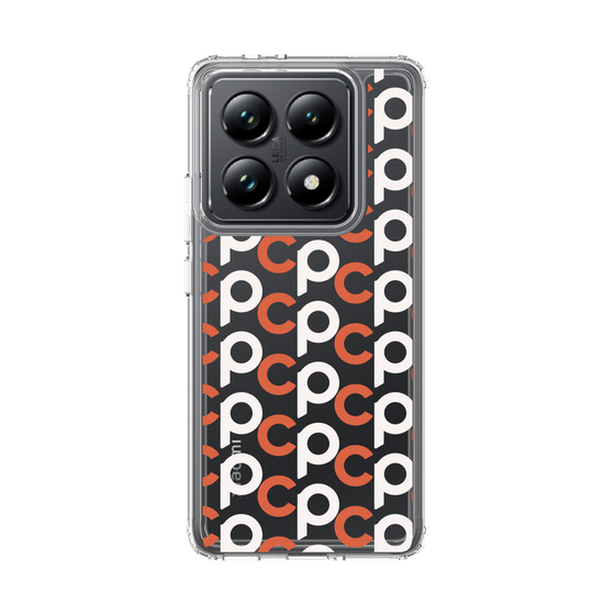 スリムプロテクションケース［ オリジナル - CASEPLAYイニシャル総柄 - オレンジ ］