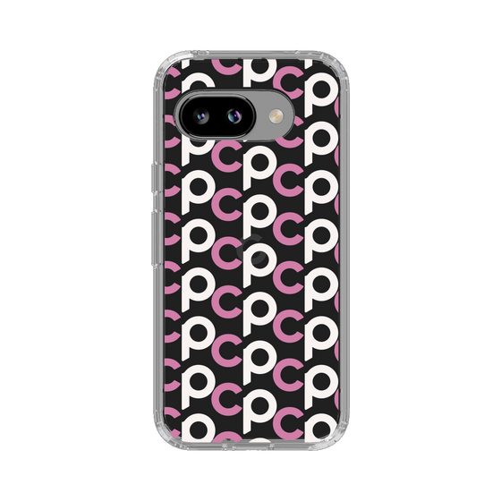 スリムプロテクションケース［ オリジナル - CASEPLAYイニシャル総柄 - ピンク ］