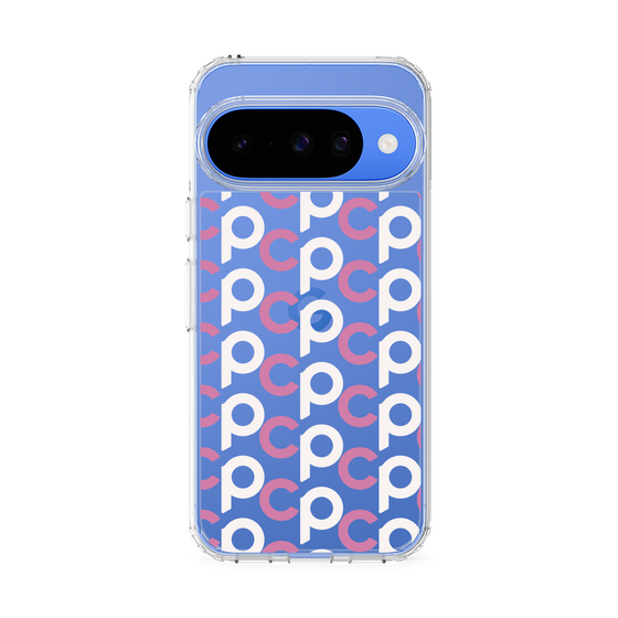 スリムプロテクションケース［ オリジナル - CASEPLAYイニシャル総柄 - ピンク ］