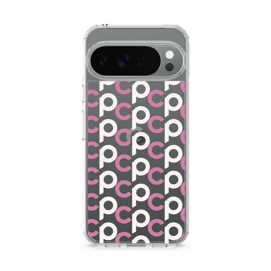 スリムプロテクションケース［ オリジナル - CASEPLAYイニシャル総柄 - ピンク ］