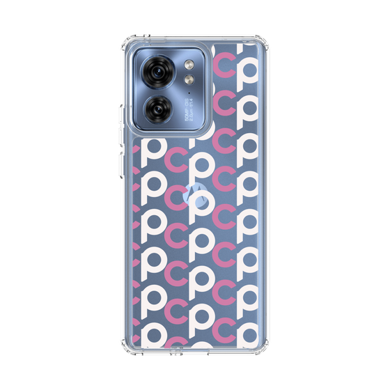 スリムプロテクションケース［ オリジナル - CASEPLAYイニシャル総柄 - ピンク ］