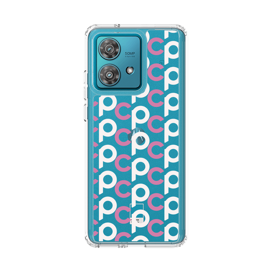 スリムプロテクションケース［ オリジナル - CASEPLAYイニシャル総柄 - ピンク ］