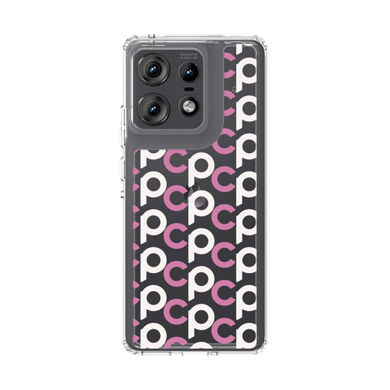 スリムプロテクションケース［ オリジナル - CASEPLAYイニシャル総柄 - ピンク ］