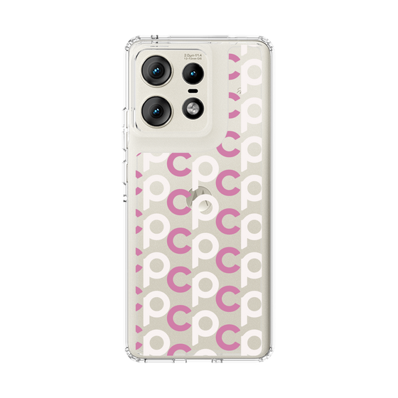 スリムプロテクションケース［ オリジナル - CASEPLAYイニシャル総柄 - ピンク ］