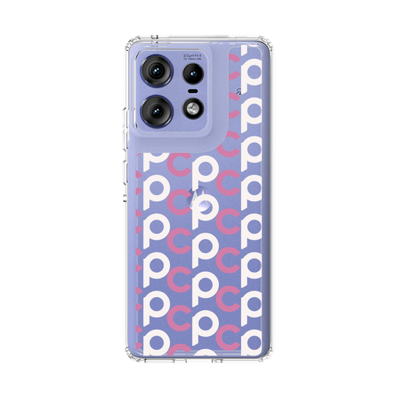 スリムプロテクションケース［ オリジナル - CASEPLAYイニシャル総柄 - ピンク ］