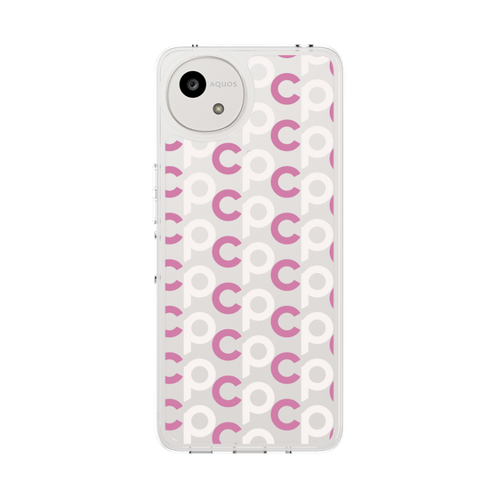 スリムプロテクションケース［ オリジナル - CASEPLAYイニシャル総柄 - ピンク ］