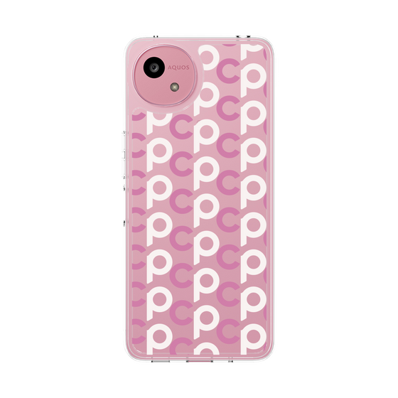 スリムプロテクションケース［ オリジナル - CASEPLAYイニシャル総柄 - ピンク ］