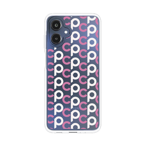 スリムプロテクションケース［ オリジナル - CASEPLAYイニシャル総柄 - ピンク ］