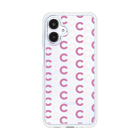 スリムプロテクションケース［ オリジナル - CASEPLAYイニシャル総柄 - ピンク ］
