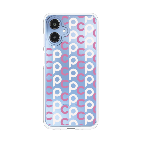 スリムプロテクションケース［ オリジナル - CASEPLAYイニシャル総柄 - ピンク ］
