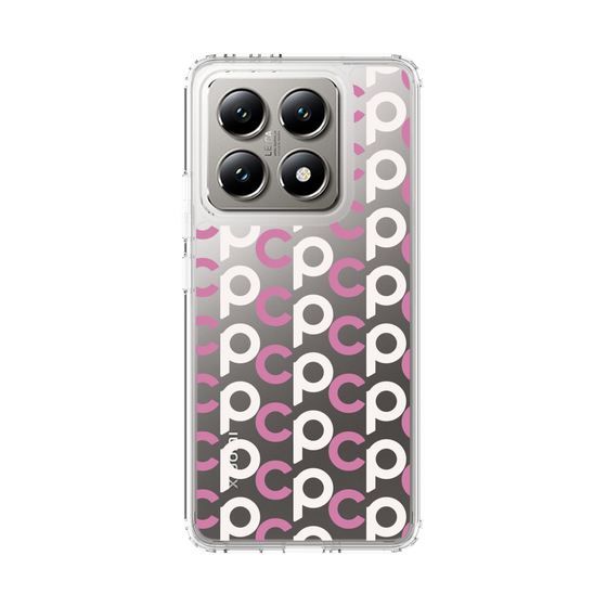 スリムプロテクションケース［ オリジナル - CASEPLAYイニシャル総柄 - ピンク ］