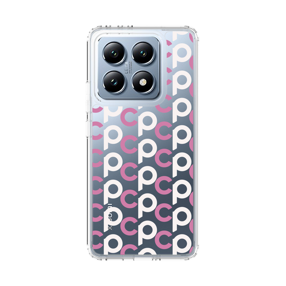スリムプロテクションケース［ オリジナル - CASEPLAYイニシャル総柄 - ピンク ］