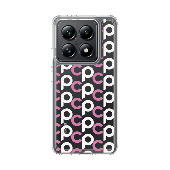 スリムプロテクションケース［ オリジナル - CASEPLAYイニシャル総柄 - ピンク ］
