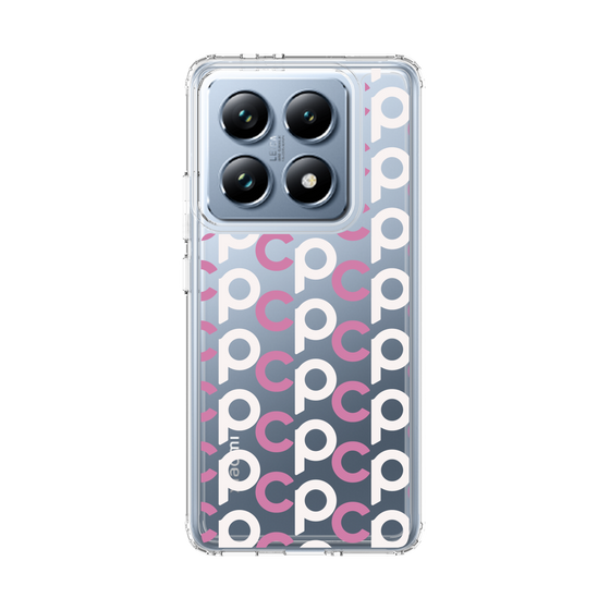 スリムプロテクションケース［ オリジナル - CASEPLAYイニシャル総柄 - ピンク ］