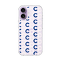 スリムプロテクションケース［ オリジナル - CASEPLAYイニシャル総柄 - ネイビー ］