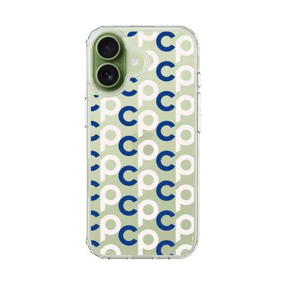 スリムプロテクションケース［ オリジナル - CASEPLAYイニシャル総柄 - ネイビー ］