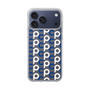 スリムプロテクションケース［ オリジナル - CASEPLAYイニシャル総柄 - ネイビー ］