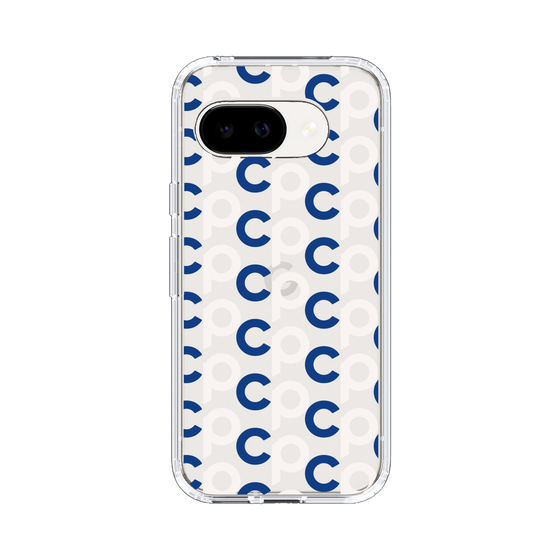 スリムプロテクションケース［ オリジナル - CASEPLAYイニシャル総柄 - ネイビー ］