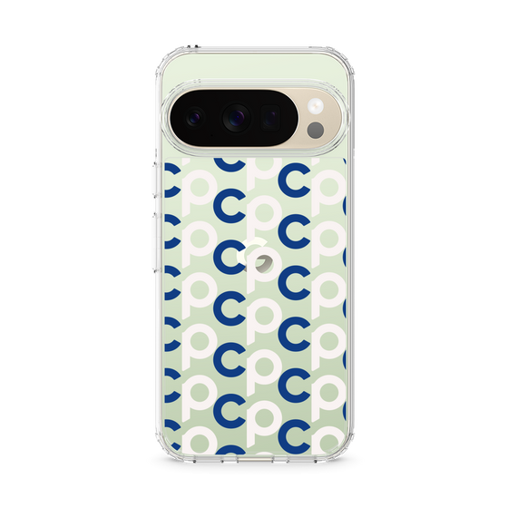 スリムプロテクションケース［ オリジナル - CASEPLAYイニシャル総柄 - ネイビー ］