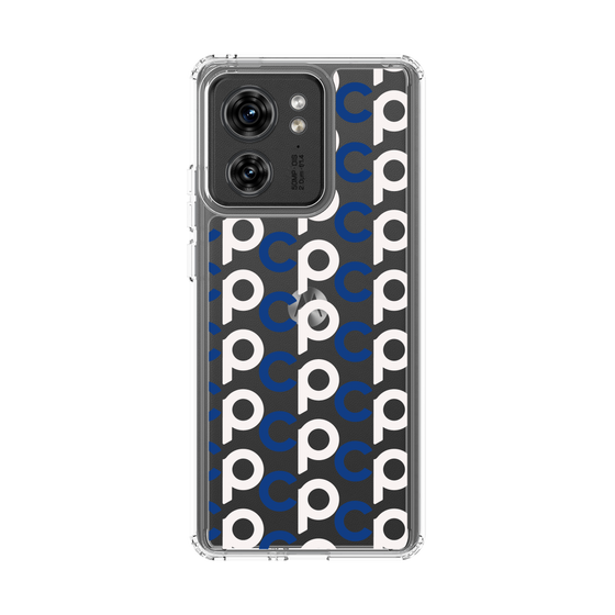 スリムプロテクションケース［ オリジナル - CASEPLAYイニシャル総柄 - ネイビー ］