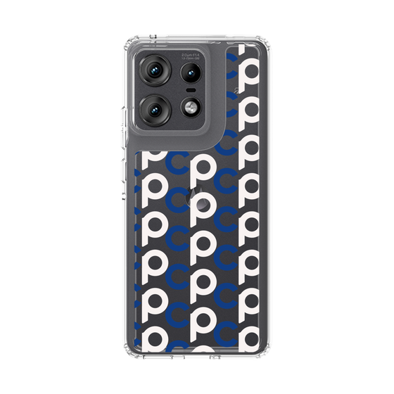 スリムプロテクションケース［ オリジナル - CASEPLAYイニシャル総柄 - ネイビー ］