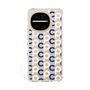 スリムプロテクションケース［ オリジナル - CASEPLAYイニシャル総柄 - ネイビー ］