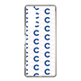 スリムプロテクションケース［ オリジナル - CASEPLAYイニシャル総柄 - ネイビー ］