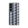 スリムプロテクションケース［ オリジナル - CASEPLAYイニシャル総柄 - ネイビー ］