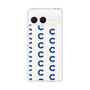 スリムプロテクションケース［ オリジナル - CASEPLAYイニシャル総柄 - ネイビー ］