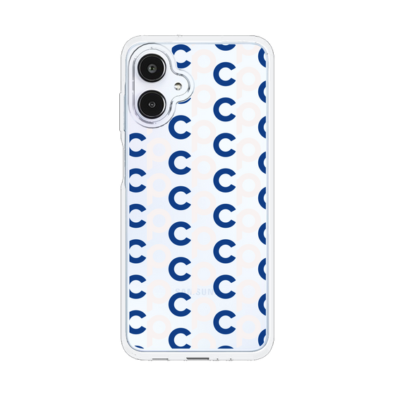 スリムプロテクションケース［ オリジナル - CASEPLAYイニシャル総柄 - ネイビー ］