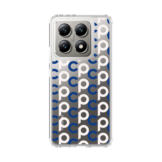 スリムプロテクションケース［ オリジナル - CASEPLAYイニシャル総柄 - ネイビー ］