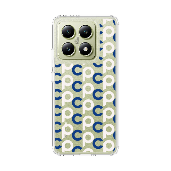 スリムプロテクションケース［ オリジナル - CASEPLAYイニシャル総柄 - ネイビー ］