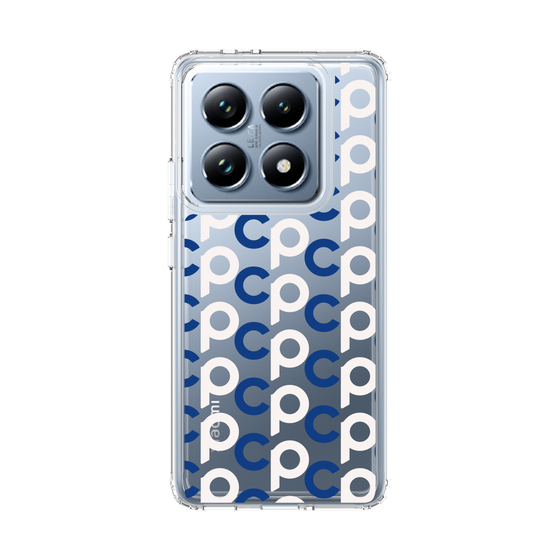 スリムプロテクションケース［ オリジナル - CASEPLAYイニシャル総柄 - ネイビー ］