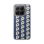 スリムプロテクションケース［ オリジナル - CASEPLAYイニシャル総柄 - ネイビー ］
