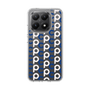 スリムプロテクションケース［ オリジナル - CASEPLAYイニシャル総柄 - ネイビー ］