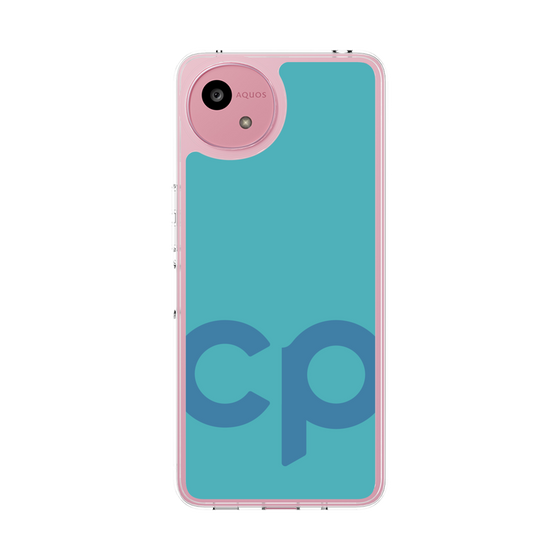 スリムプロテクションケース［ オリジナル - CASEPLAYイニシャル - ライトブルー ］