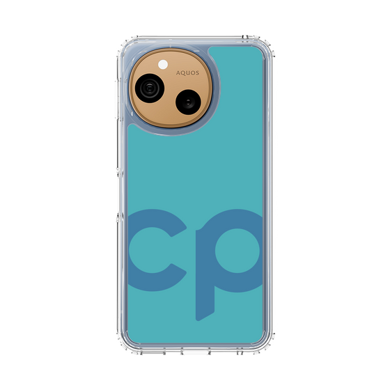 スリムプロテクションケース［ オリジナル - CASEPLAYイニシャル - ライトブルー ］