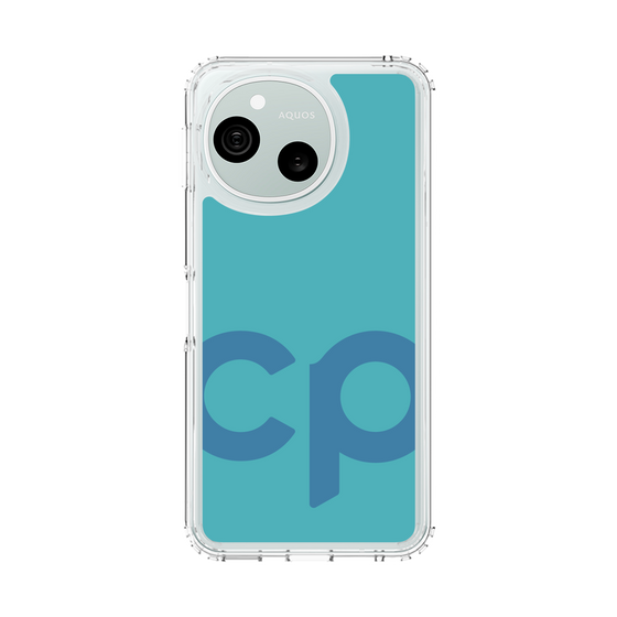 スリムプロテクションケース［ オリジナル - CASEPLAYイニシャル - ライトブルー ］