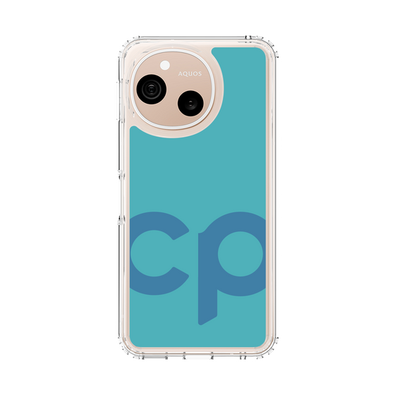 スリムプロテクションケース［ オリジナル - CASEPLAYイニシャル - ライトブルー ］