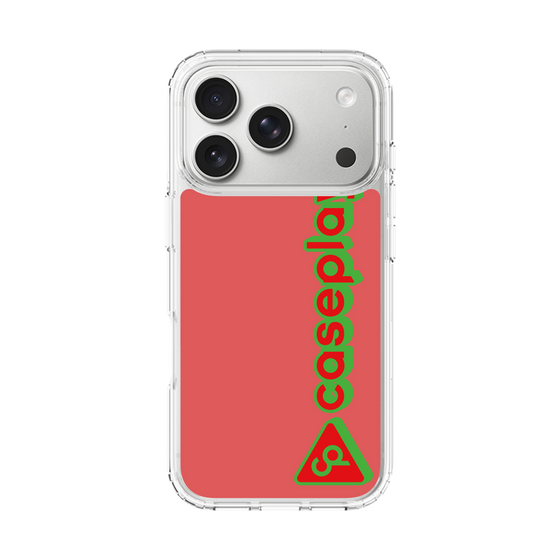 スリムプロテクションケース［ オリジナル - CASEPLAYロゴタイプ - レッド ］