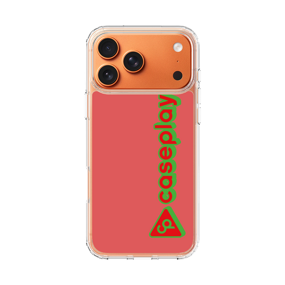 スリムプロテクションケース［ オリジナル - CASEPLAYロゴタイプ - レッド ］
