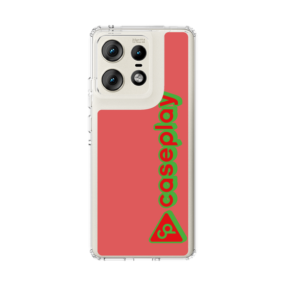 スリムプロテクションケース［ オリジナル - CASEPLAYロゴタイプ - レッド ］