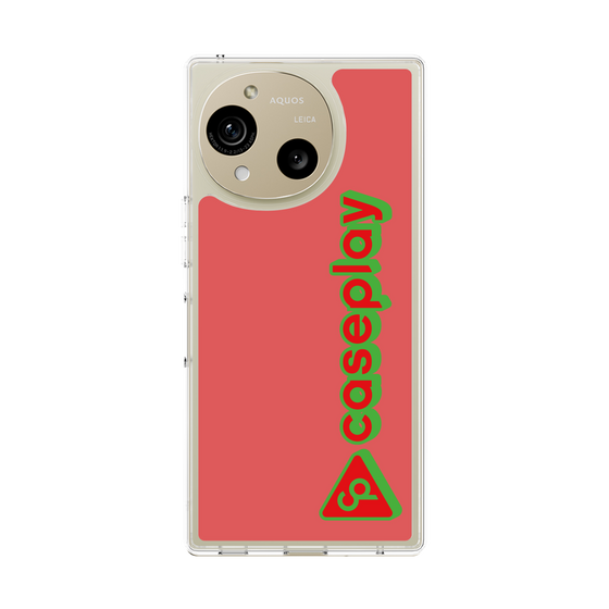 スリムプロテクションケース［ オリジナル - CASEPLAYロゴタイプ - レッド ］