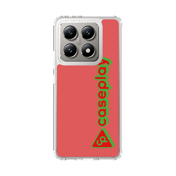 スリムプロテクションケース［ オリジナル - CASEPLAYロゴタイプ - レッド ］