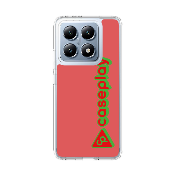 スリムプロテクションケース［ オリジナル - CASEPLAYロゴタイプ - レッド ］