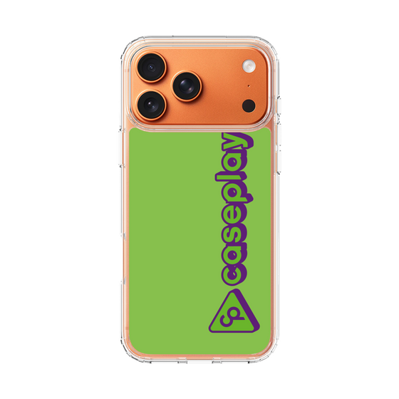 スリムプロテクションケース［ オリジナル - CASEPLAYロゴタイプ - グリーン ］