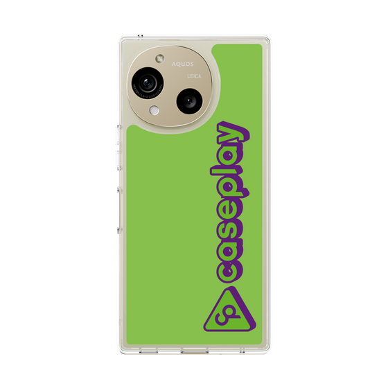 スリムプロテクションケース［ オリジナル - CASEPLAYロゴタイプ - グリーン ］
