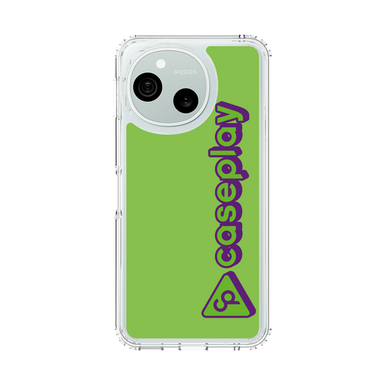 スリムプロテクションケース［ オリジナル - CASEPLAYロゴタイプ - グリーン ］