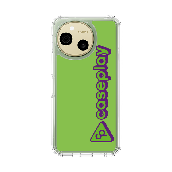 スリムプロテクションケース［ オリジナル - CASEPLAYロゴタイプ - グリーン ］