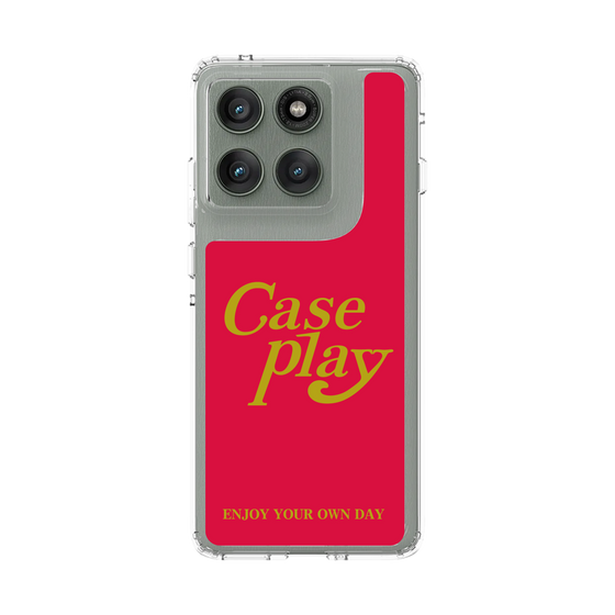 スリムプロテクションケース［ オリジナル - ENJOY YOUR OWN DAY - レッド ］